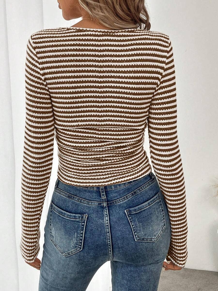 Striped Knit Top